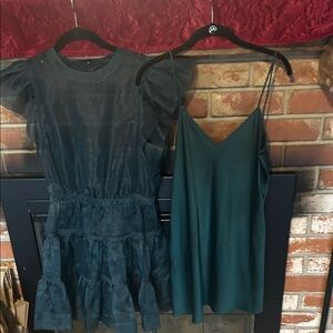 Simkhai Elegant Teal and Green Women's Dress